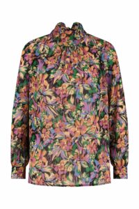 Izzie flower crepe blouse