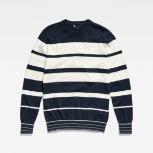 Irregular stripe r knit