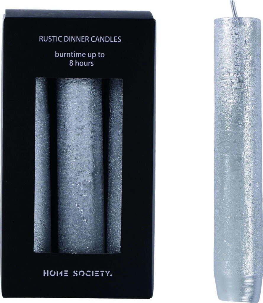 Dinner Candle S Silver