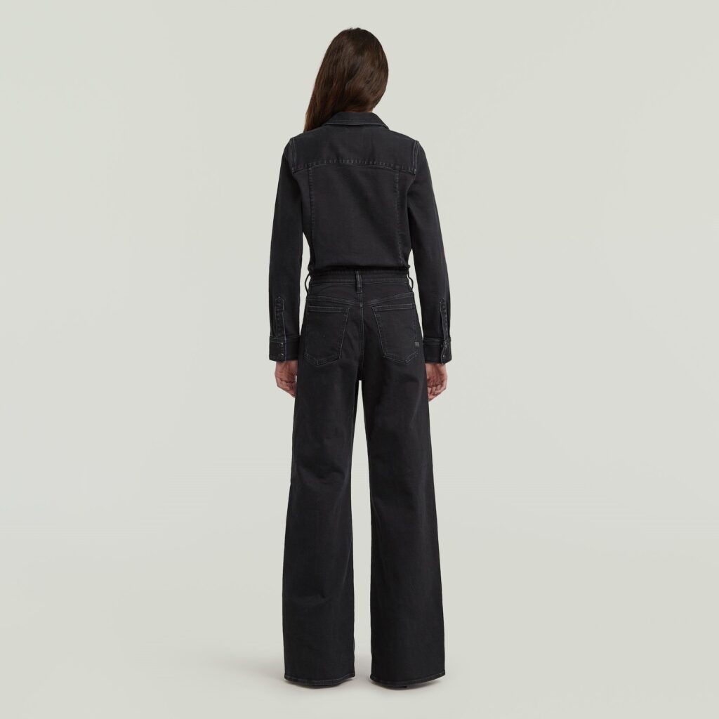 Western wide leg jumpsuit  ls