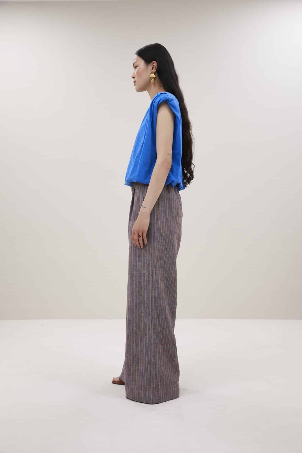 Benji melange stripe pants