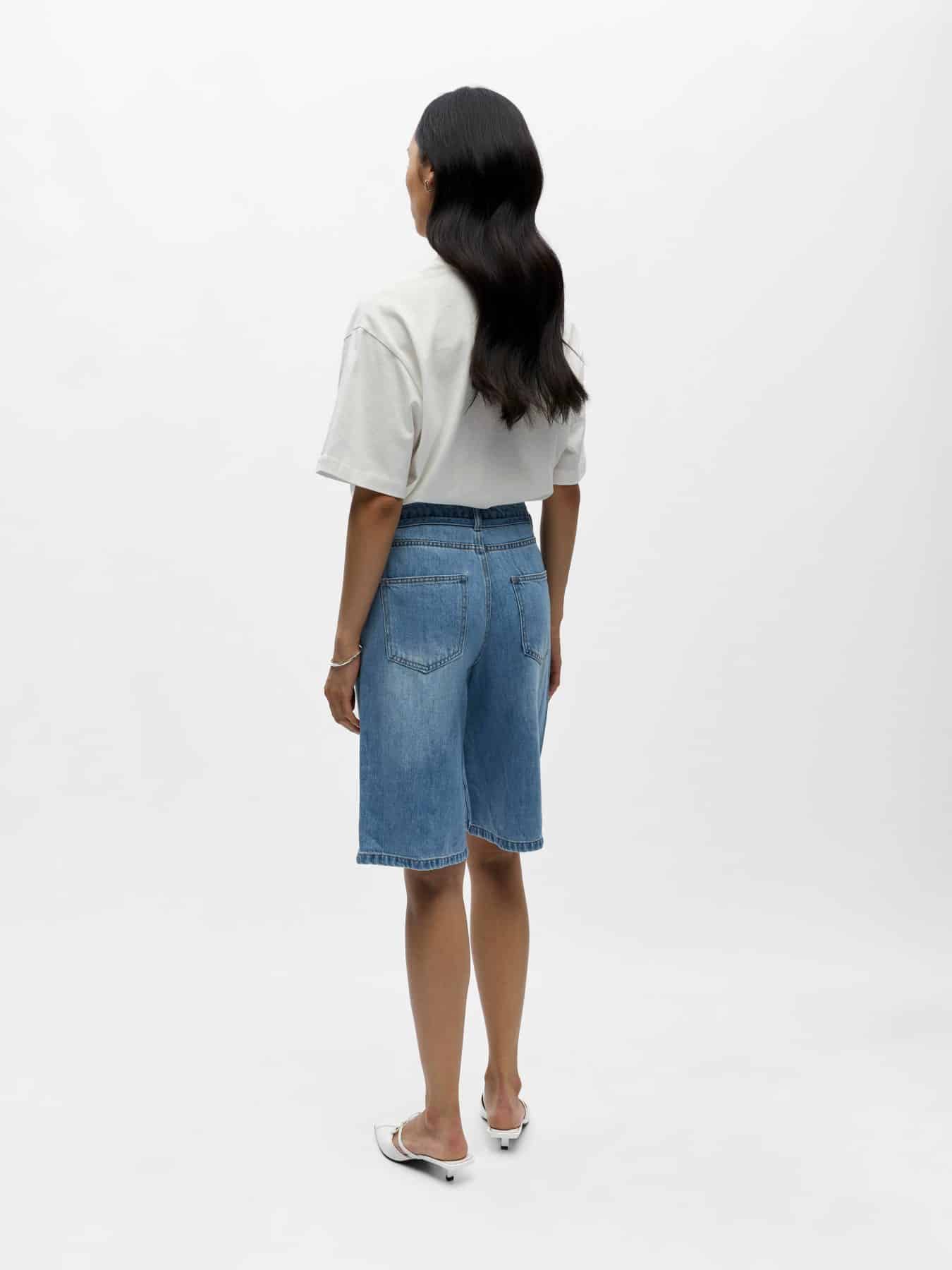 OBJRosie denim long shorts