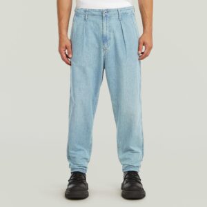 Pleated chino denim