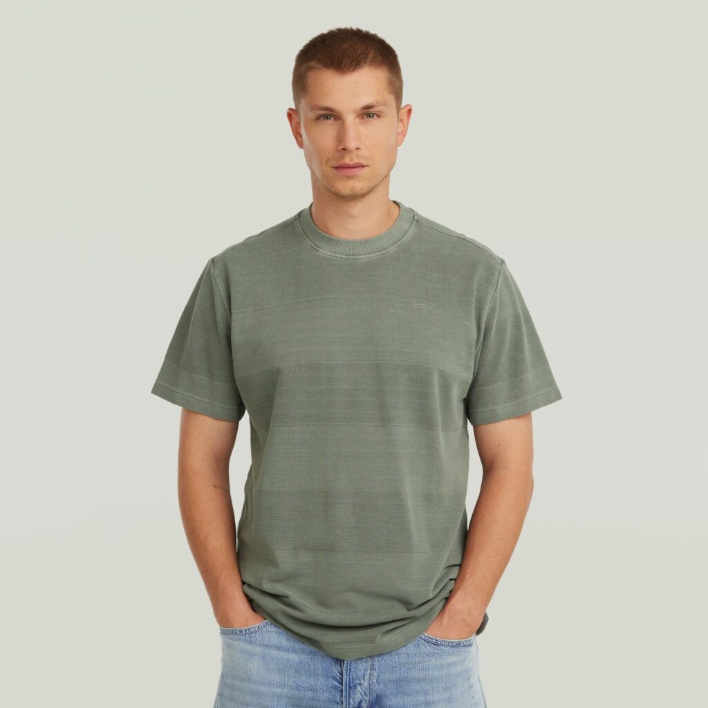 Washed jacquard r t