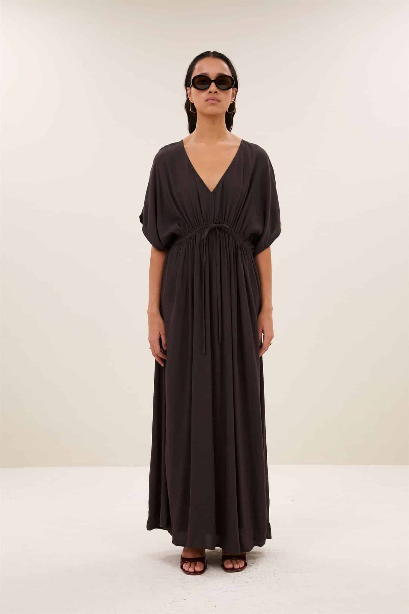 Long twill dress