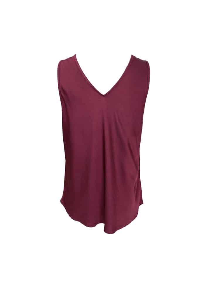 BCMabel double v neck top