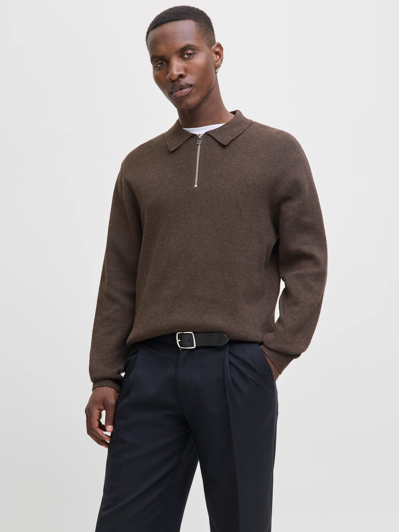 JPRMilano knit zip polo