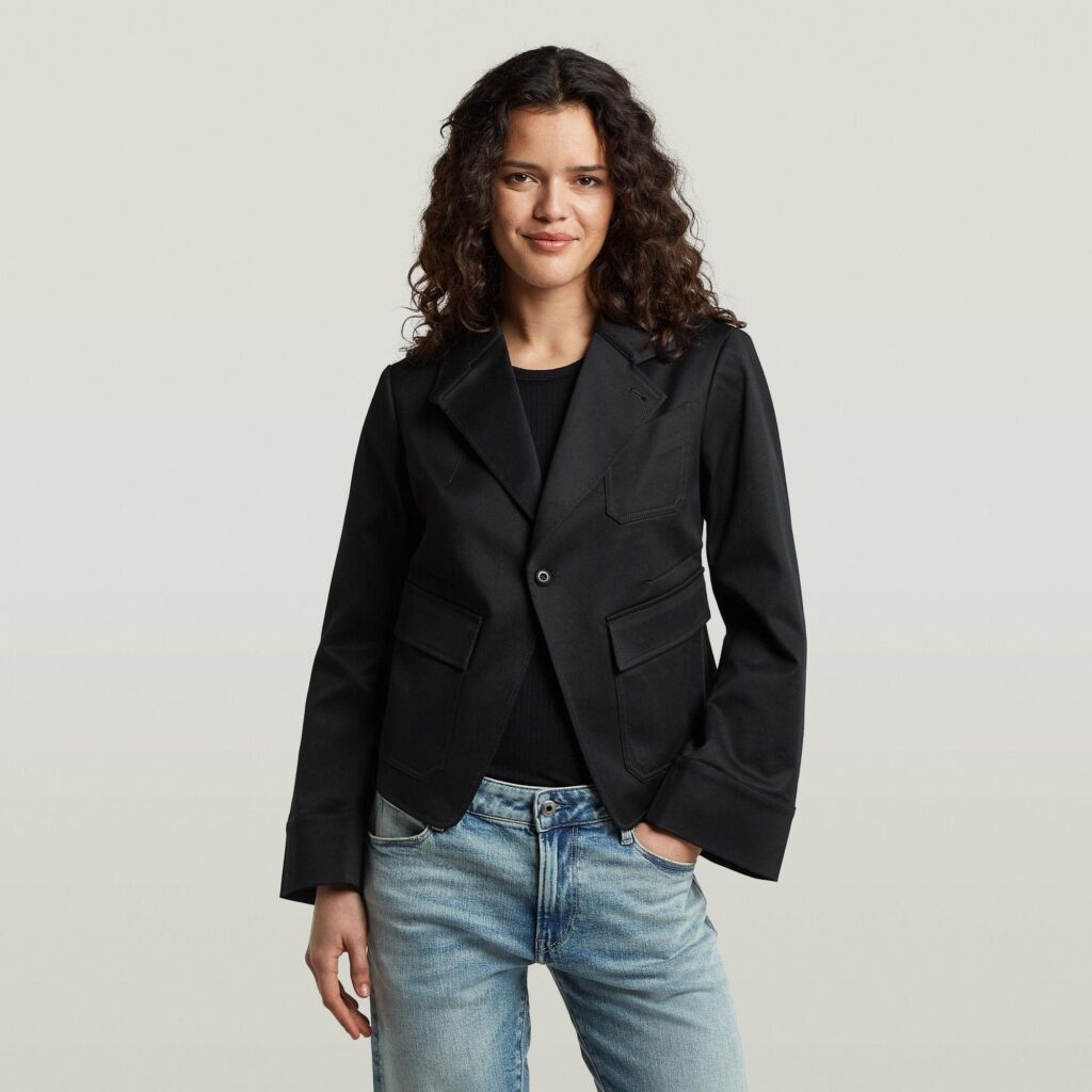 Slim riding blazer r wmn