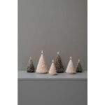 Deco kaars tree snow L