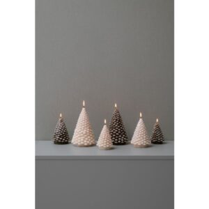 Deco kaars tree snow M