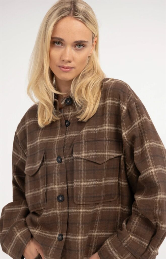 Flanellen blouse