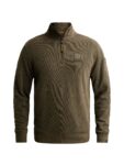 Half zip collar flat knit