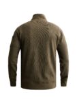 Half zip collar flat knit