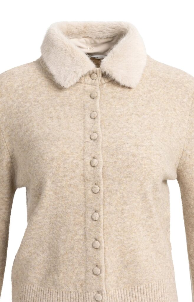 Vest met afneembare kraag